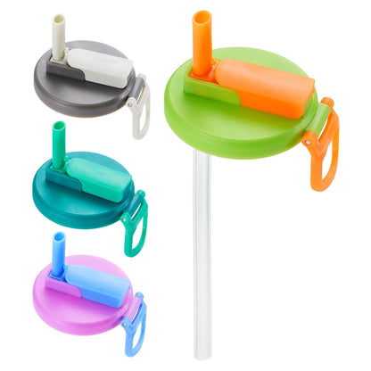 Leakproof Silicone Can Covers with Straws