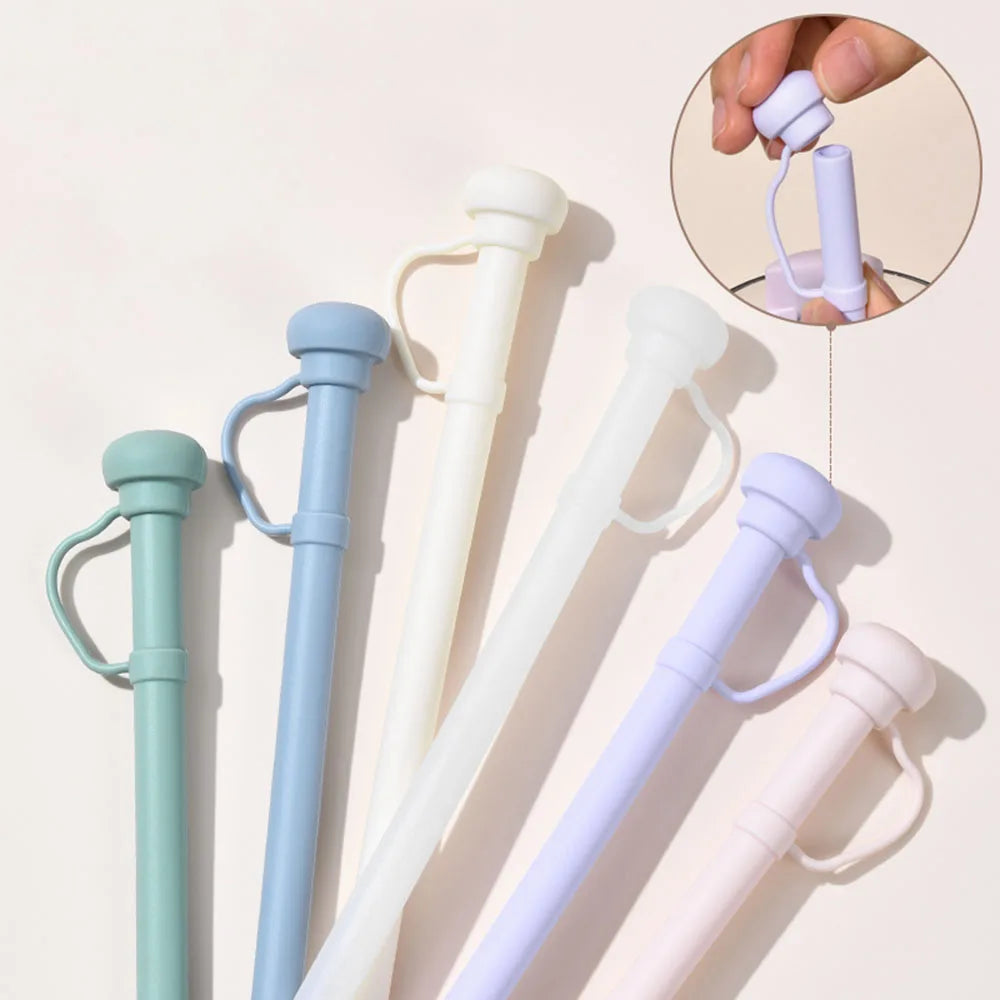 Reusable 12-Inch Silicone Straws