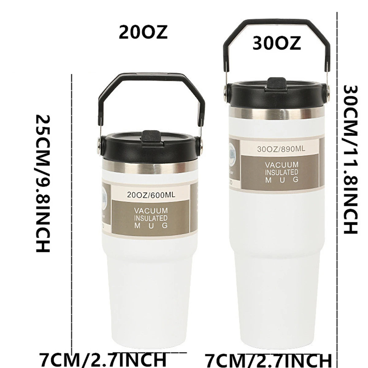 Vacuum Tumbler with Lid Stainless Steel Portable Water Bottle